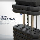 HOMCOM Multifunction Home Gym Machine with 45kg Weights for Full Body Workout