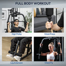 HOMCOM Multifunction Home Gym Machine with 45kg Weights for Full Body Workout