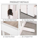 PawHut White Pine Wood Pet Gate