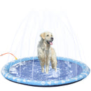 PawHut 170cm Splash Pad Sprinkler for Pets Dog Bath Pool Non-slip Outdoor Blue