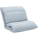 HOMCOM Adjustable Floor Chair with Back Support for Gaming Meditation Blue