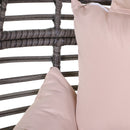 Outsunny Wicker Rattan Outdoor Egg Chair with 4 Legs Beige