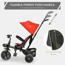 Baby Tricycle 4in1 Stroller with Handle - Red