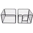 Pawhut Pet Cage Guinea Dog Pig Puppy Playpen Play House Steel Hutch Metel Black