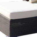 Outsunny 8 Pieces PE Rattan Corner Sofa Set with Thick Cushions, Aluminium Outdoor Rattan Garden Furniture Set with Glass Top Table, No Assembly Required, Mixed Brown