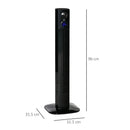 HOMCOM Freestanding Tower Fan 38" with Aroma Function - Black