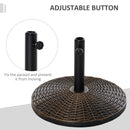 Outsunny Umbrella Base Antique Bronze