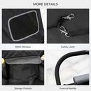 PawHut Foldable Dog Carriage w/ Universal Wheels, Shock Absorber - Black