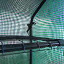 Outsunny Poly Tunnel Walk-in Greenhouse Cover Shelves Garden Plant House 8ft x 6ft x 7ft