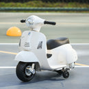 HOMCOM Kids Electric Ride on Motorcycle Trike Vespa 6v - White