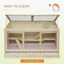PawHut Hamster Cage -Natural Wood