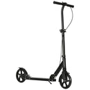HOMCOM Folding Kick Scooter with Brakes - Black