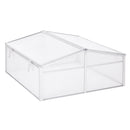 Outsunny Outdoor 2 Level Adjustable Roof Cold Frame Greenhouse Aluminium Frame