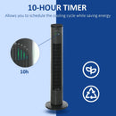 HOMCOM Tower Fan 30'' Freestanding - Dark Grey