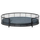 PawHut Raised Dog Bed Modern Pet Sofa, for Small Medium Dogs W/ Cuhsion - Black
