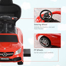 HOMCOM Kids Ride On Push Along Mercedes - Red