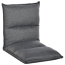 HOMCOM Foldable Padded Sofa with Adjustable Backrest Thick Seat Cushion Lounge