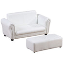 HOMCOM Kids Sofa 2 Seater Childrens Armchair Furniture Bedroom Playroom