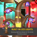 Halloween Inflatable Ghost Tree with Bats 8'