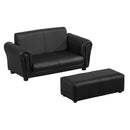 HOMCOM Kids Sofa 2 Seater Childrens Armchair Furniture Bedroom Playroom
