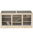 PawHut Hamster Cage -Natural Wood