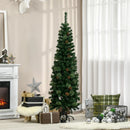 HOMCOM Christmas Tree Pencil 5.5' with 21 Pine Cone