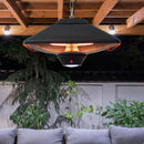 Outsunny Hanging Halogen Heater 2000W Black