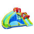 Outsunny 5 in 1 Kids Bouncy Castle with Slide Pool Inflatable House W/ Inflator