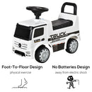 HOMCOM Kids Ride On Car Mercedes Benz Truck - White