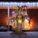 Halloween Inflatable Ghost Tree with Bats 8'
