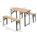 Outsunny Camping Beer Table Set