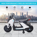 HOMCOM Kids Electric Ride On Motorcycle Bike 6v - White