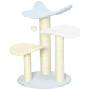 PawHut 54cm Indoor Cat Tree Kitty Play Tower w/ Toy Ball, Sisal Scratching Post