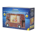 Christmas Workshop LED London Bus Water Scene With Choir