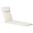 Outsunny Garden Sun Lounger Chair Cushion Reclining Relaxer Indoor Outdoor