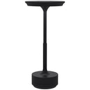 HOMCOM Black Cordless Table Lamp with 4000mAh Rechargeable Battery, 3 Colour, Touch LED Lamp for Bedroom Living Room