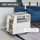 HOMCOM Mobile End Table