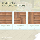 Outsunny Interlocking Deck Tile - 27 Piece