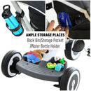 Baby Tricycle Stroller with Handle- Dark Grey