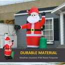 HOMCOM Christmas Inflatable Santa Claus 2.4m