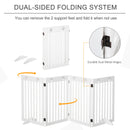 PawHut Wooden Pet Gate