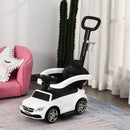 HOMCOM Kids Ride On Push Along Mercedes - White