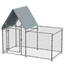 PawHut Walk In Chicken Run Large Outdoor Chicken Cage Coop w/ Cover 2 x 1 x 1.7m