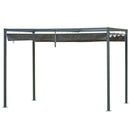 Outsunny 3 X 2m Outdoor Metal Pergola With Retractable Roof - Grey