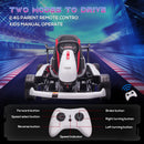 HOMCOM Kids Electric Ride On Go Cart 12v - White
