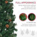HOMCOM Christmas Tree Pencil 5.5' with 21 Pine Cone