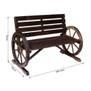 Outsunny Garden Bench - Brown