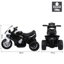 HOMCOM Kids Black Electric Ride on Motorcycle BMW S1000RR with Headlights Music