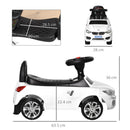 HOMCOM Baby Ride On Sliding Car - White