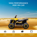 HOMCOM Kids Electric Ride On Quad Bike 12v - Yellow